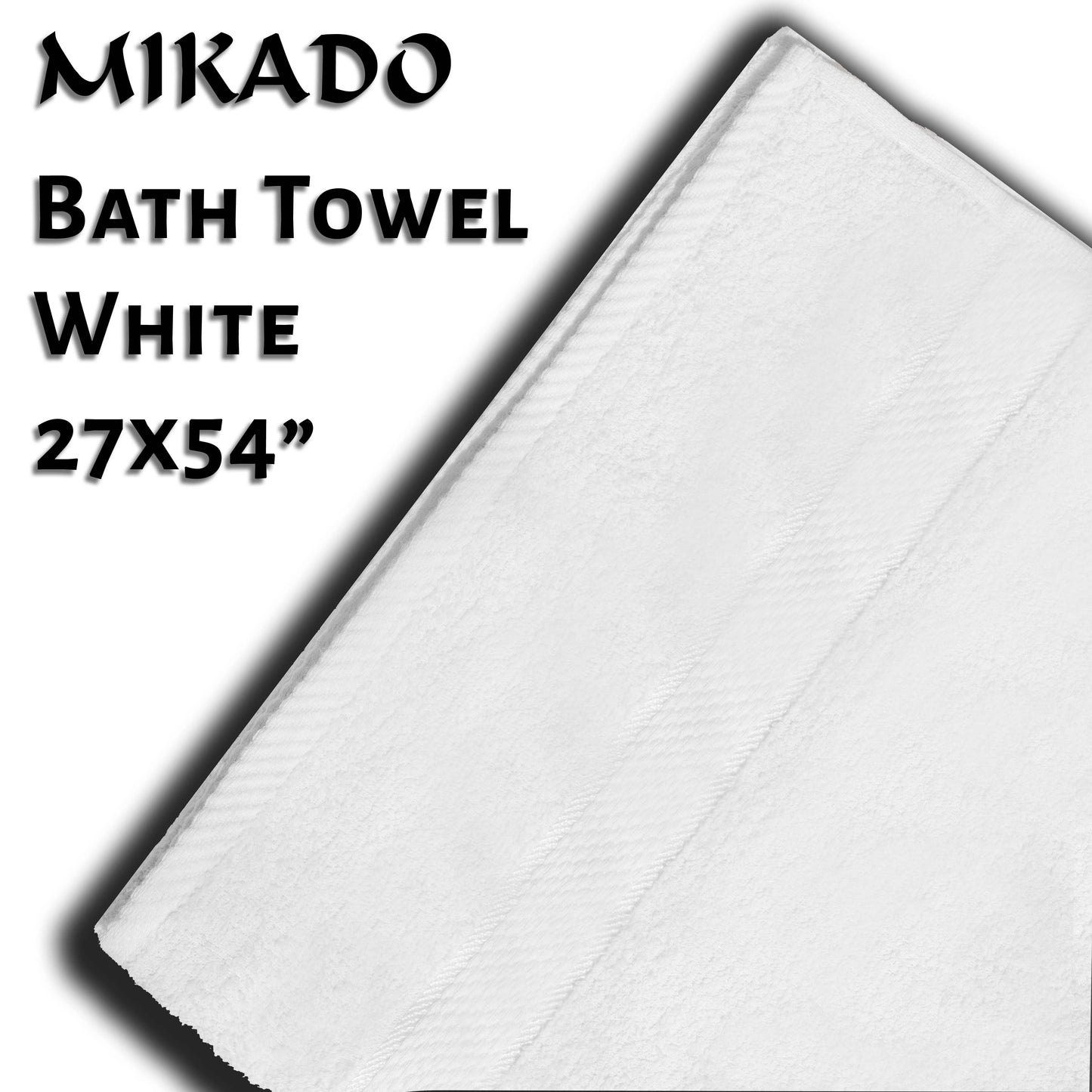 Cotton Bath Towel - White