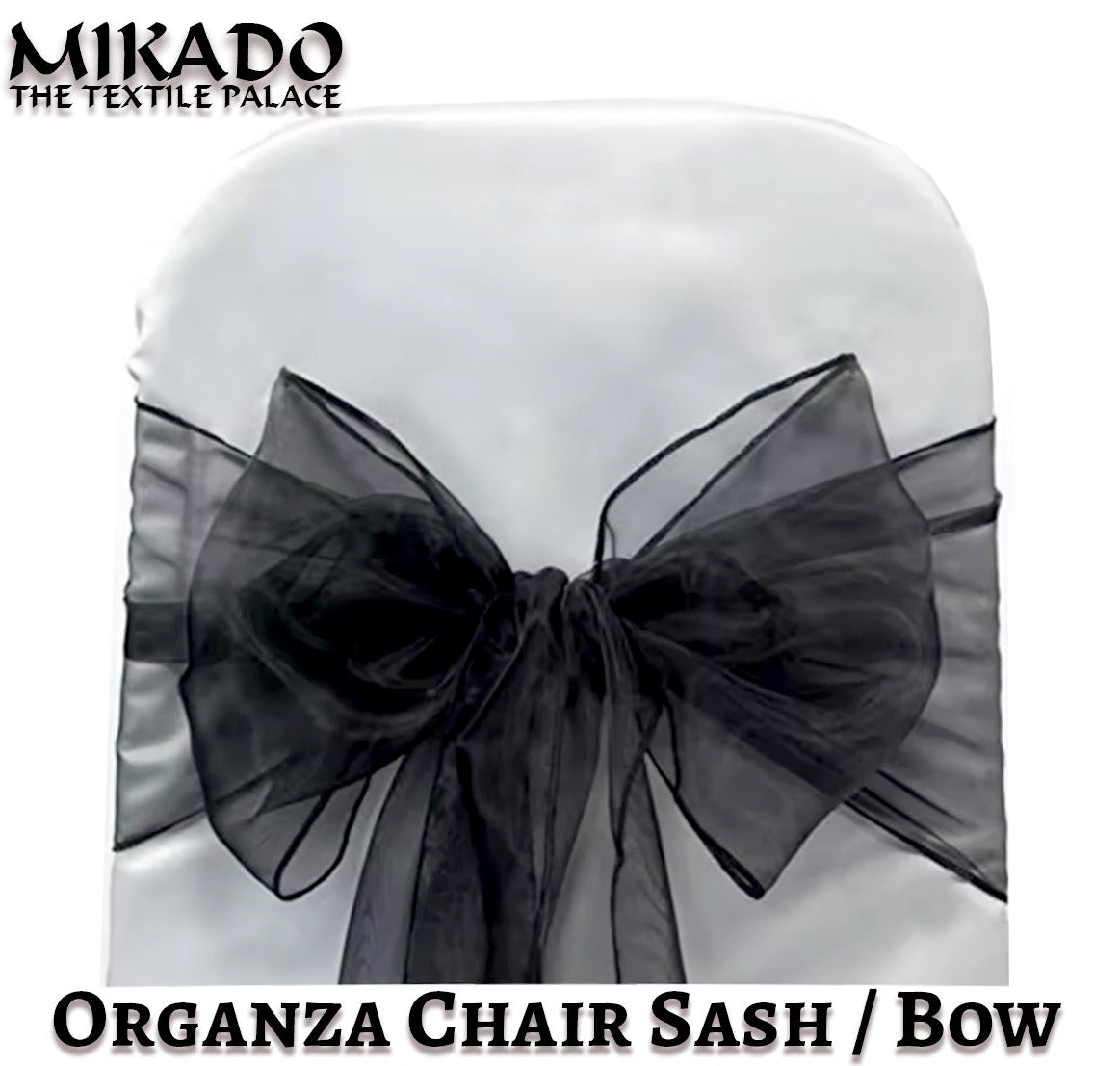 Organza Chair Bow / Sash (Reusable)