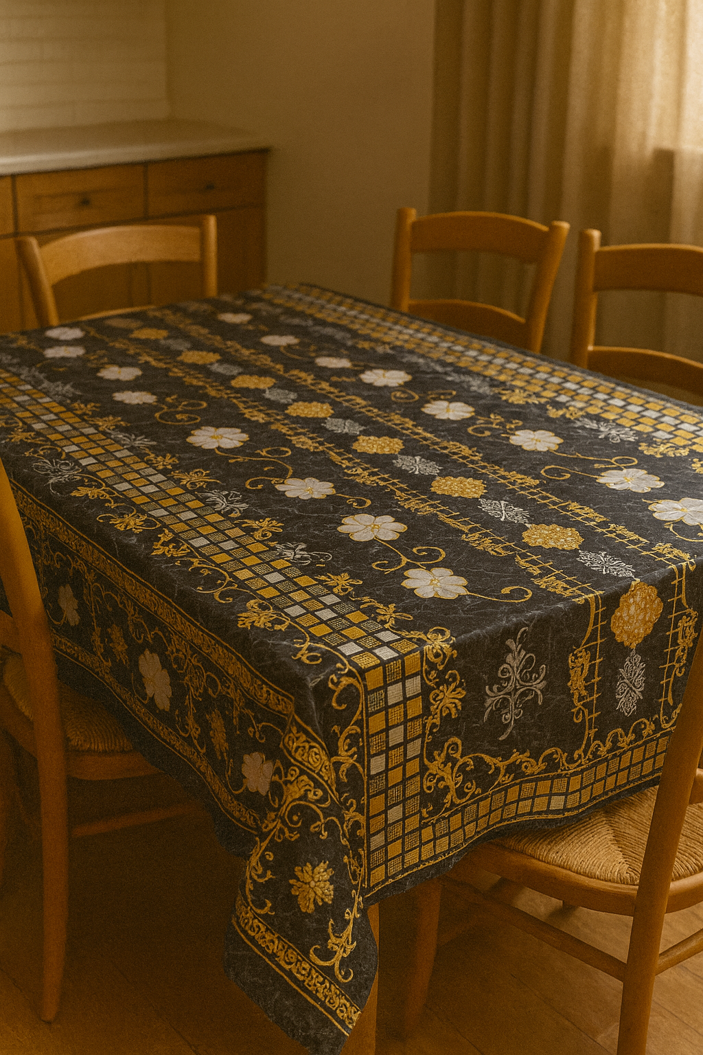Metallic Table Plastic (yard)