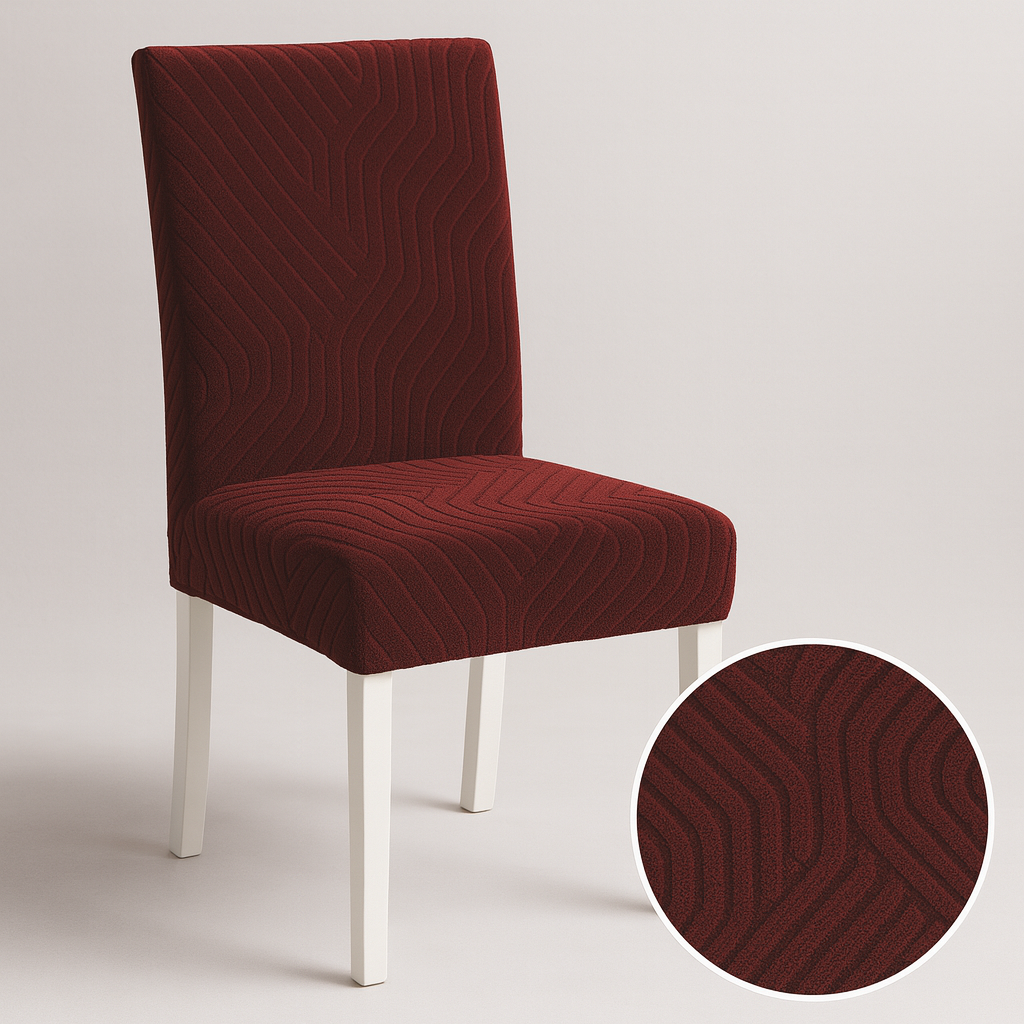 Geometric Stretch Chair Cover