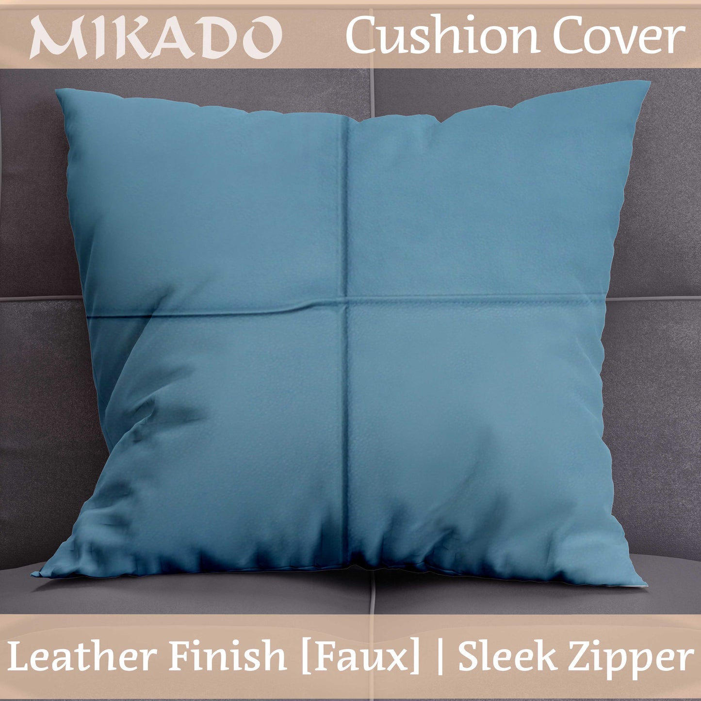 Cushion Cover - Leather Finish