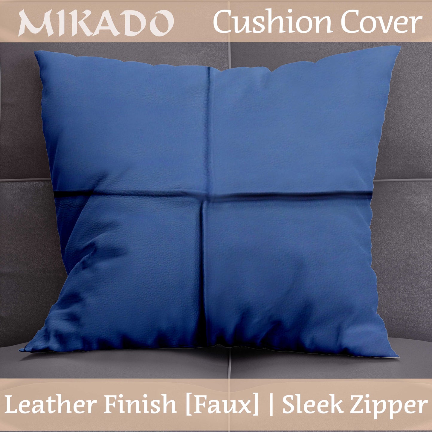 Cushion Cover - Leather Finish
