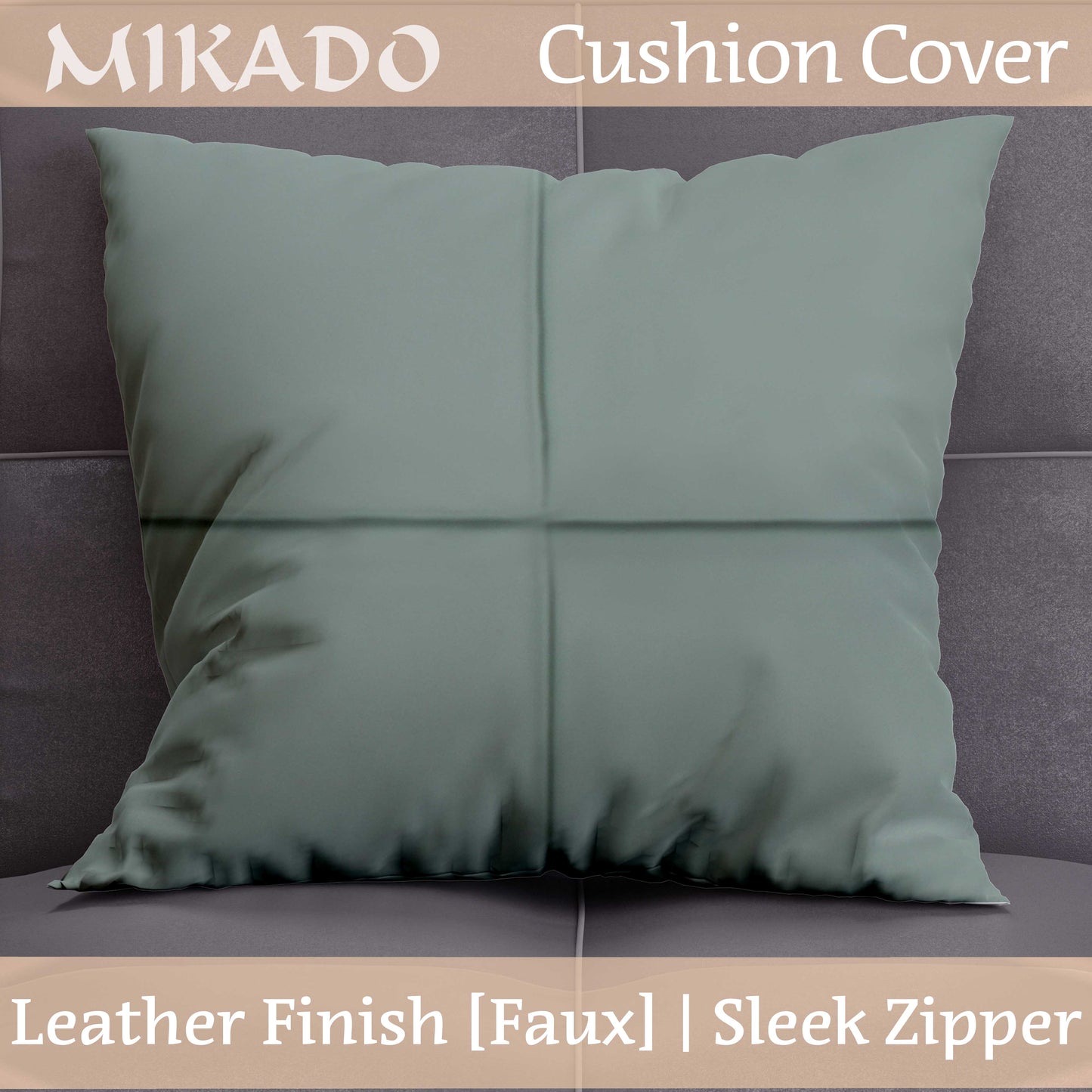 Cushion Cover - Leather Finish