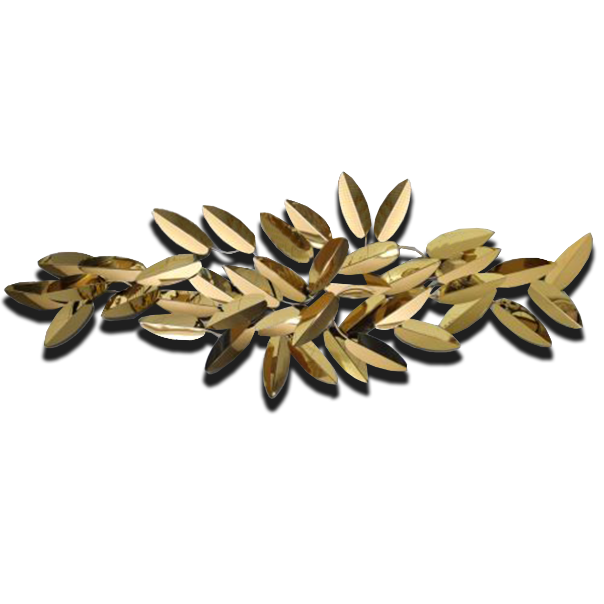 Luxury Metal Wall Decor - High Gloss Gold Leaf