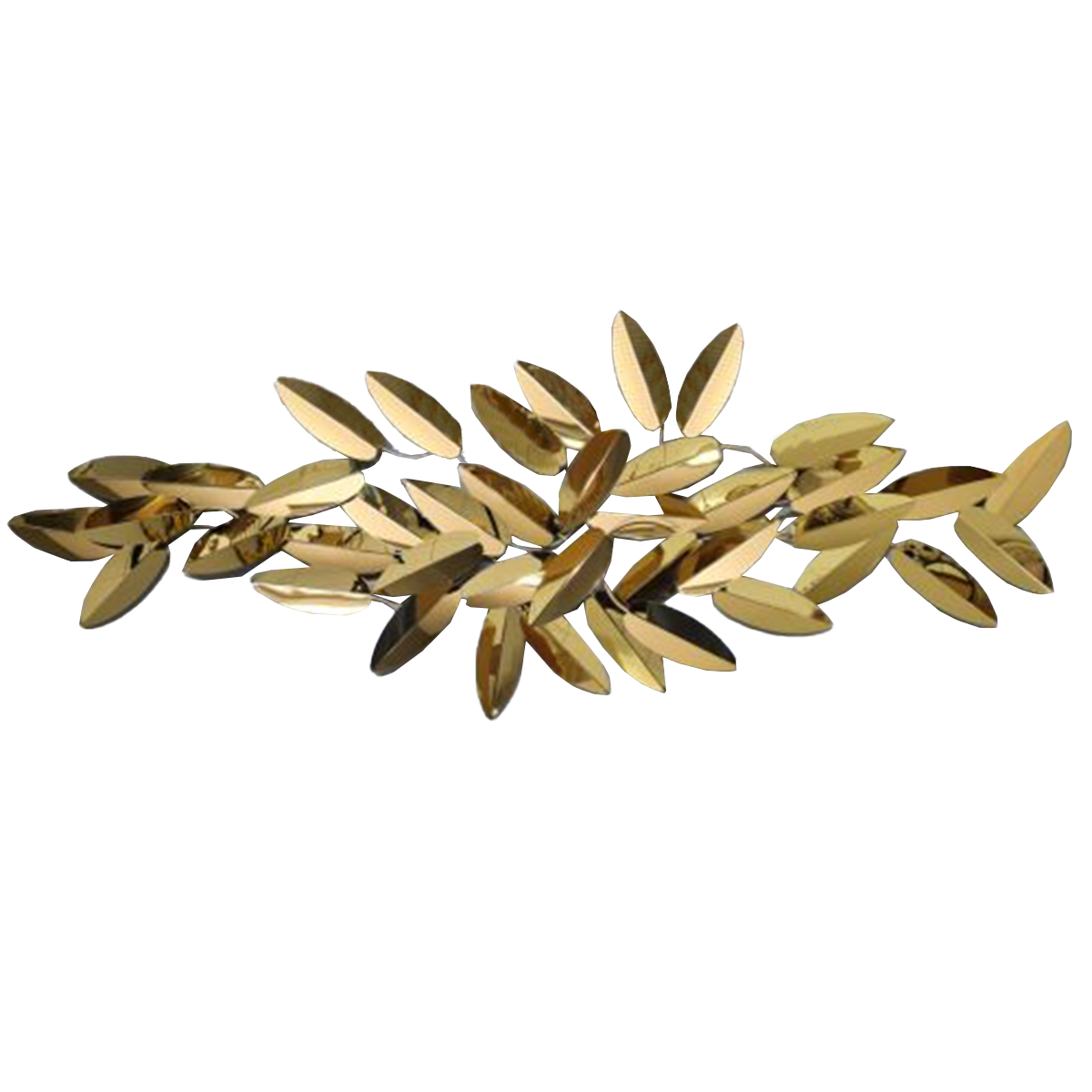 Luxury Metal Wall Decor - High Gloss Gold Leaf