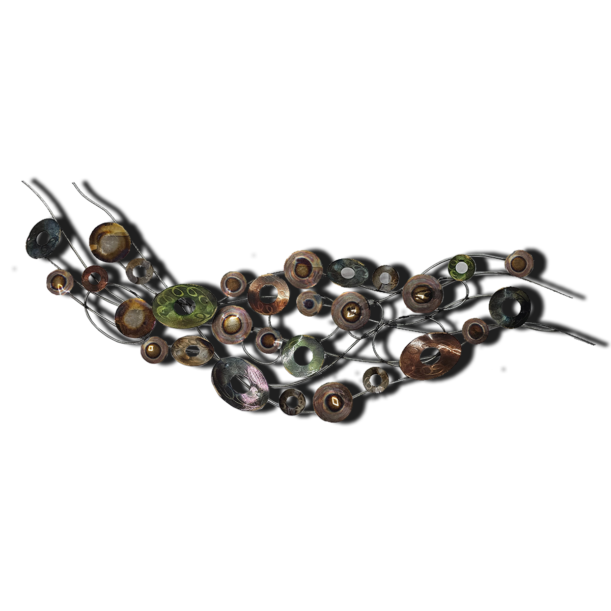 Multi Circle Wallpiece | Metal