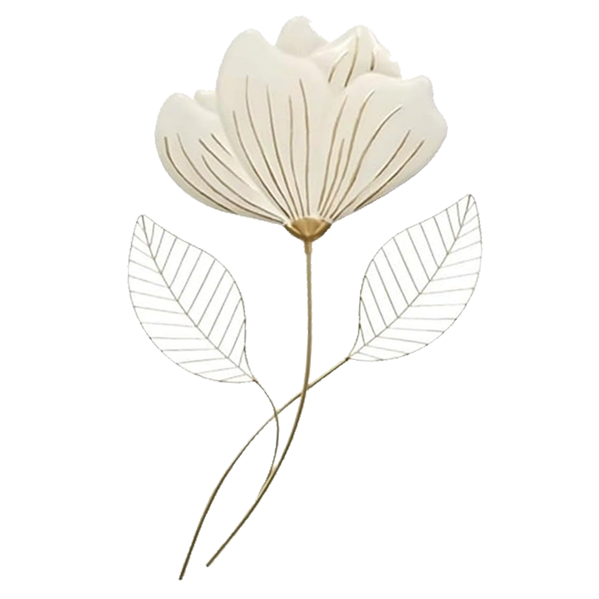Metal Lotus Flower Wall Decor | Minimalist Design