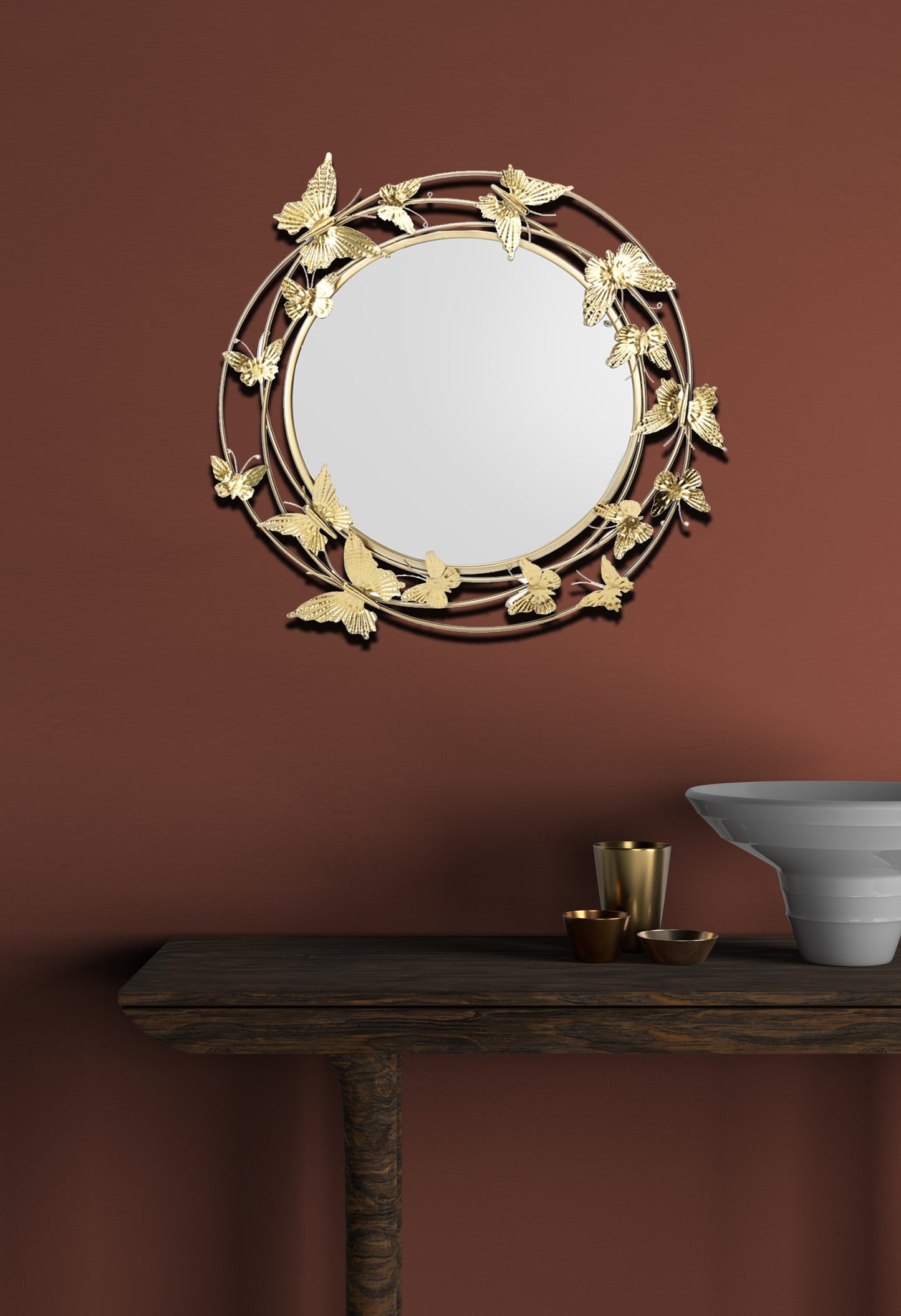 Butterfly Metal Frame | Wall Mirror
