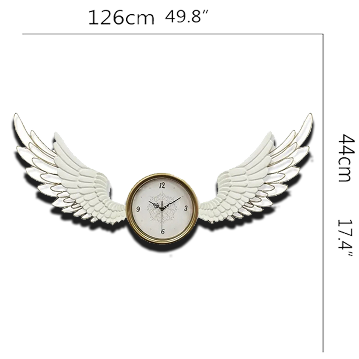 Decorative 3D Metal Wall Mirror - Wings