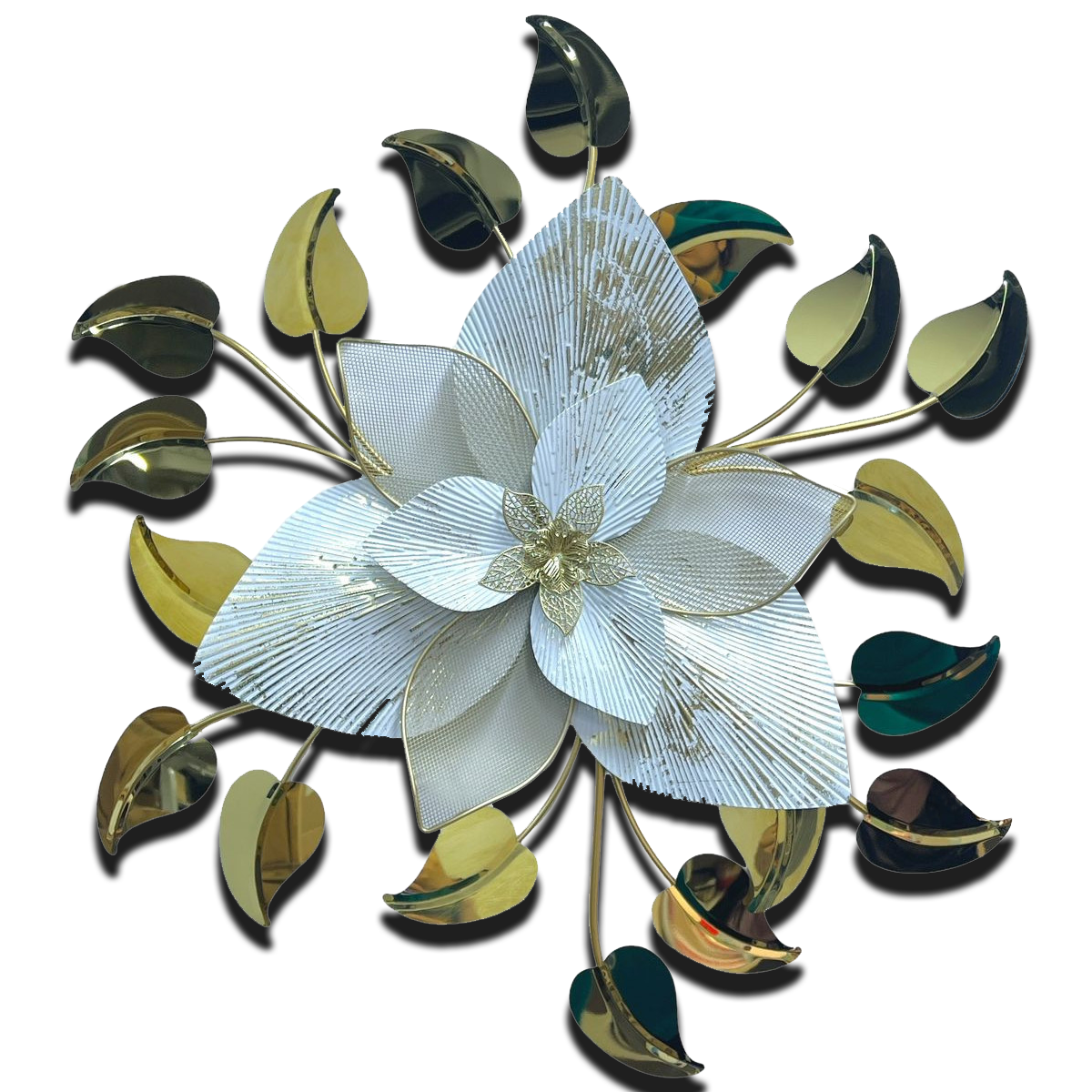 Floral 3D Metal Wall Decor