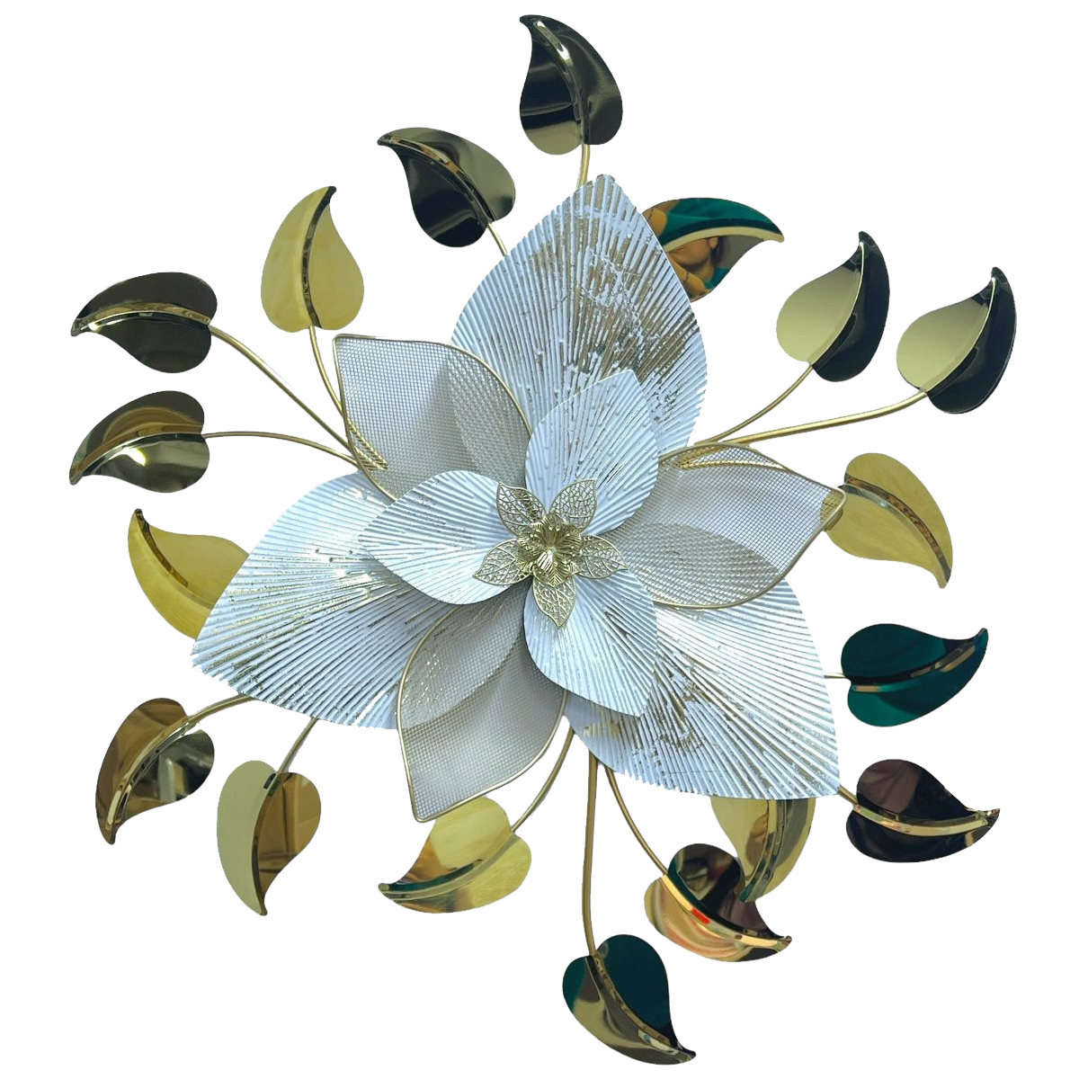 Floral 3D Metal Wall Decor