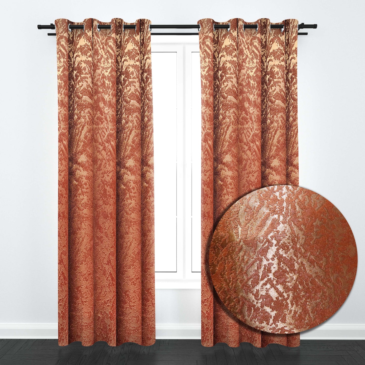 Emba Embossed Metallic Blackout Panel