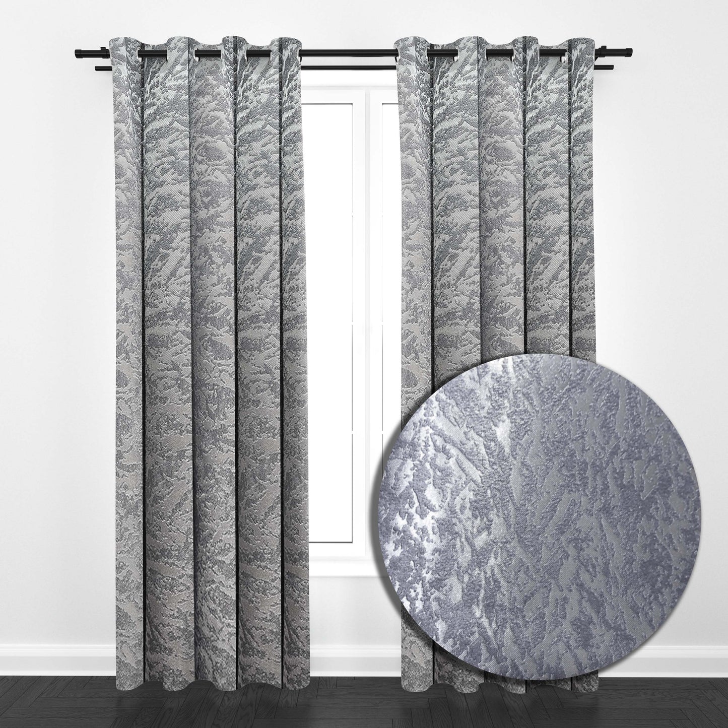 Emba Embossed Metallic Blackout Panel