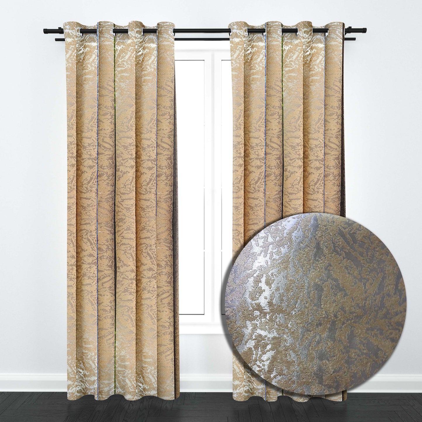 Emba Embossed Metallic Blackout Panel