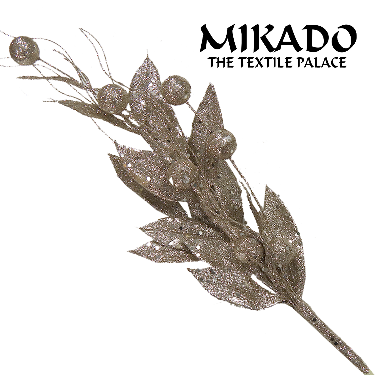 Glittered Berry Spray | Decorative | Floral Accent