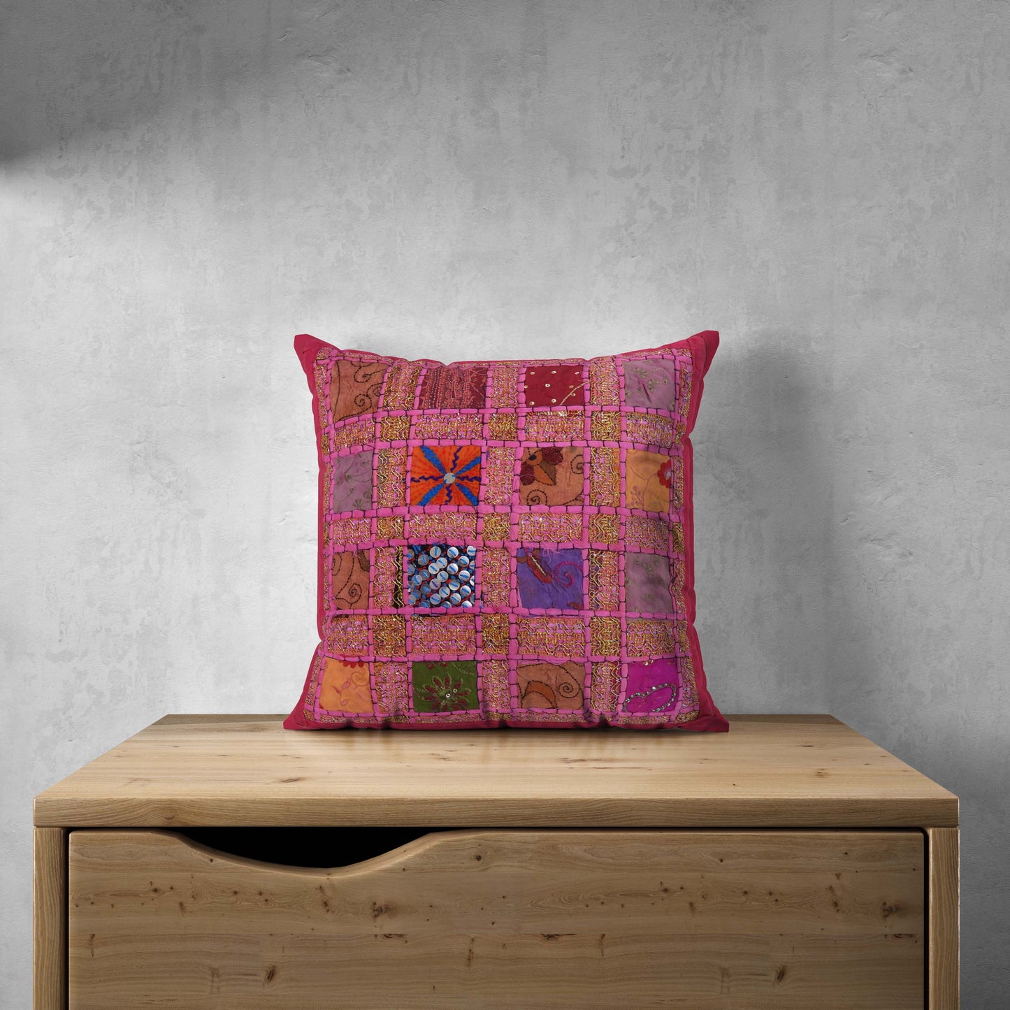 Hand Made Beaded Cushion Cover