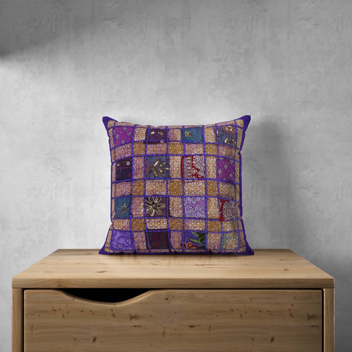Hand Made Beaded Cushion Cover