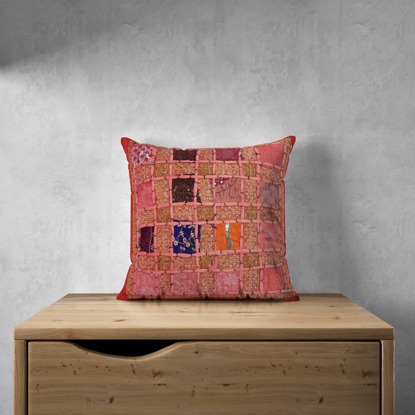 Hand Made Beaded Cushion Cover