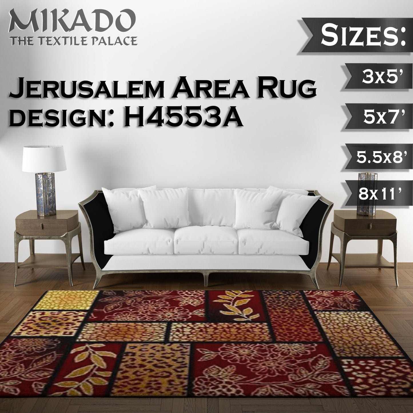 Jerusalem Rug 2024 Designs (Smaller Sizes)