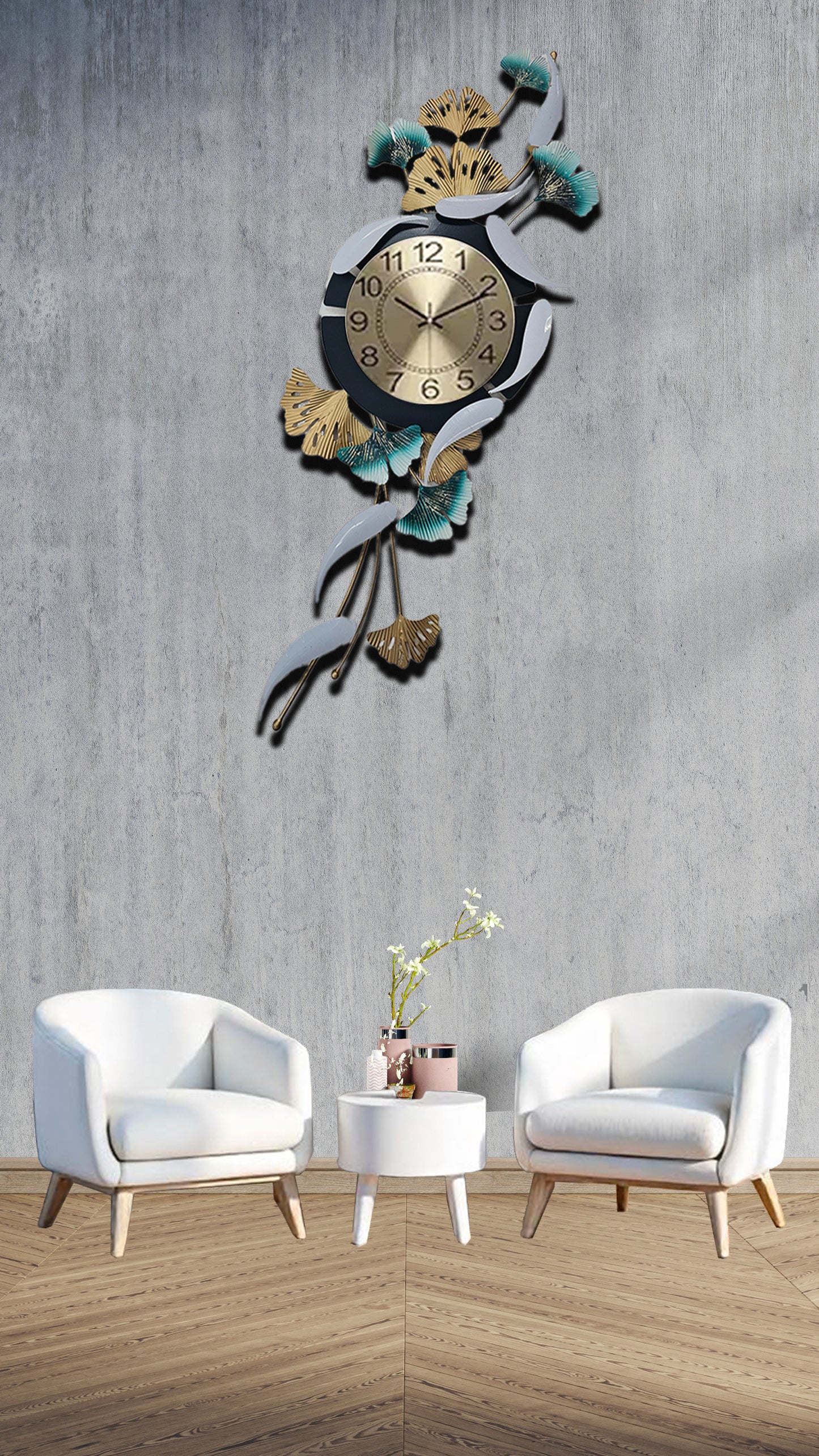 Silent Metal Wall Clock