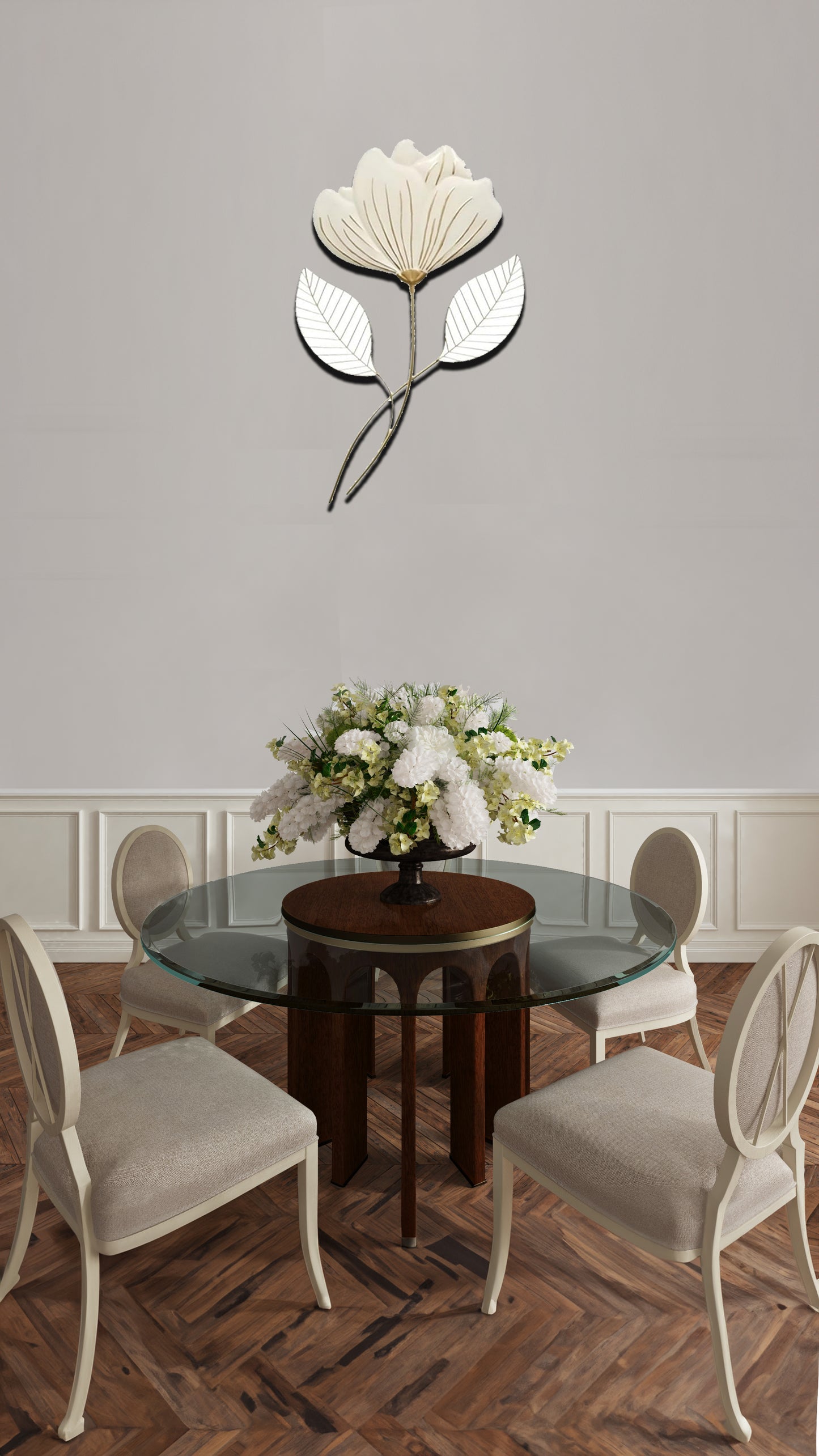 Metal Lotus Flower Wall Decor | Minimalist Design