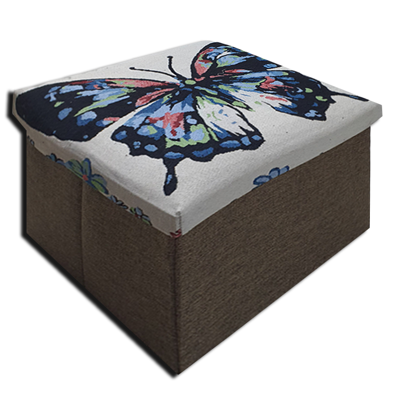 Foldable Ottoman Storage Box - Tapestry, Cube
