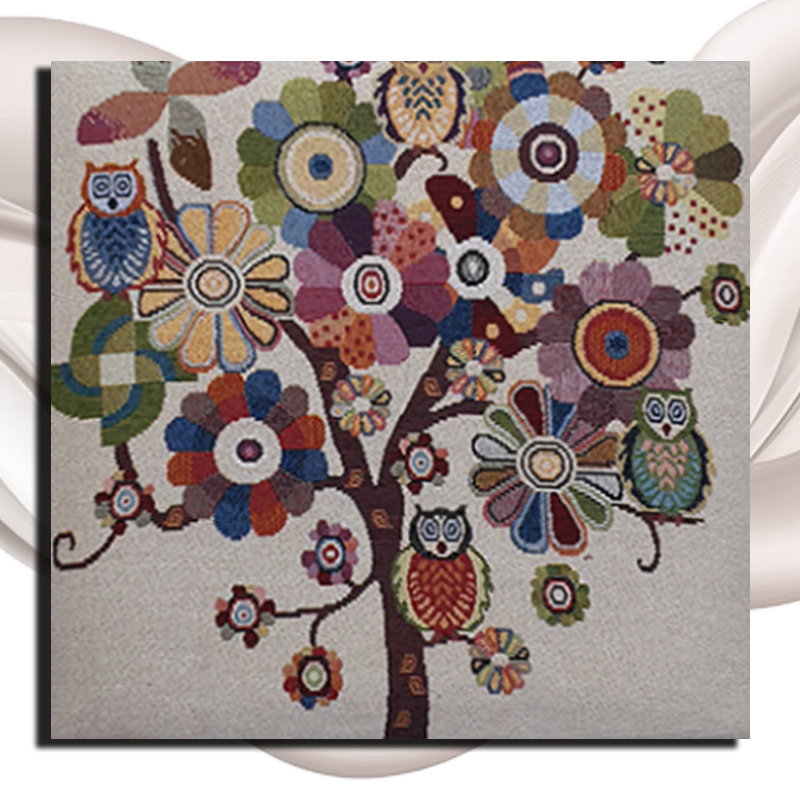 Foldable Ottoman Storage Box - Tapestry, Cube