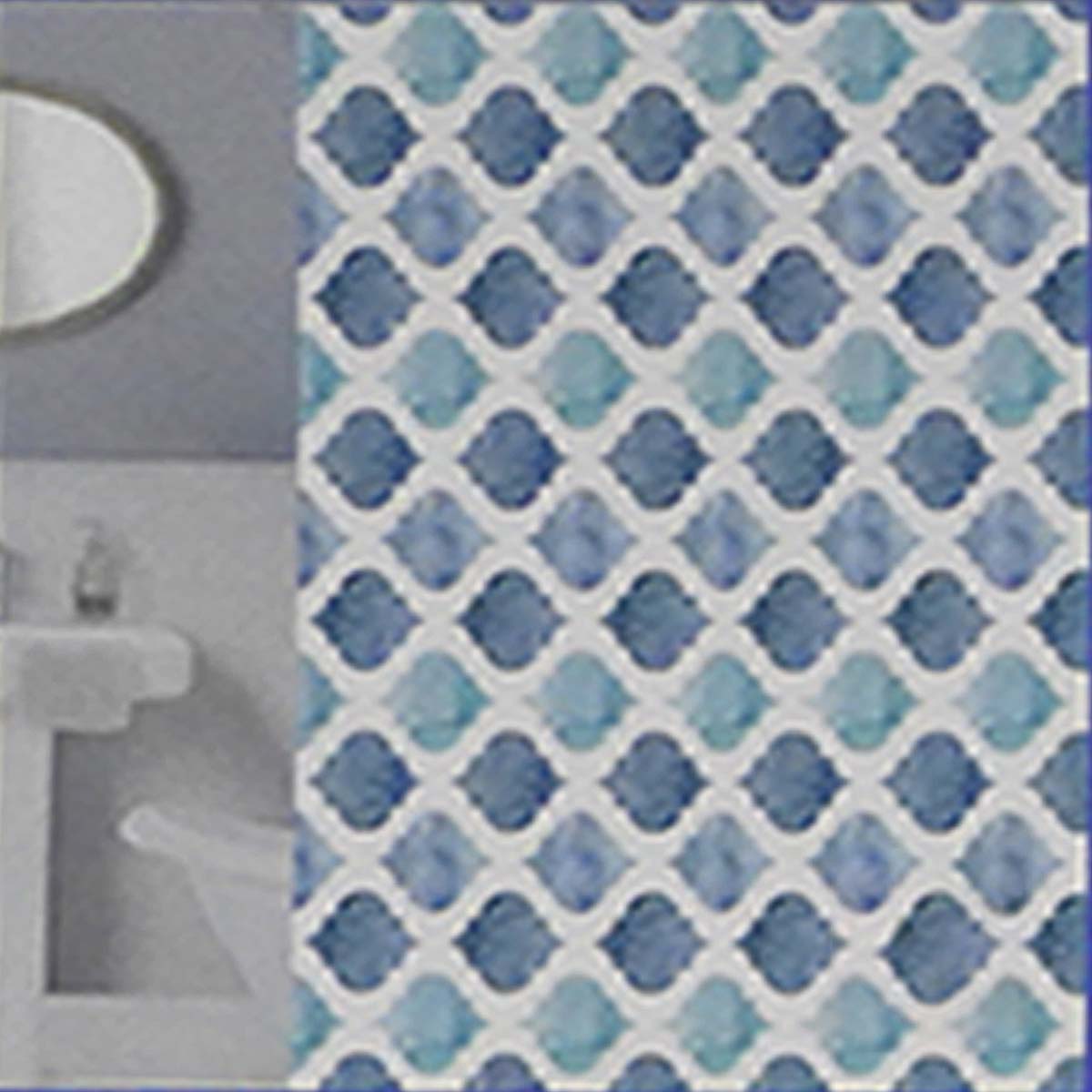 Diamond Printed Shower Curtain