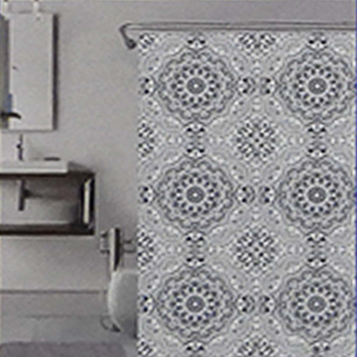 Diamond Printed Shower Curtain