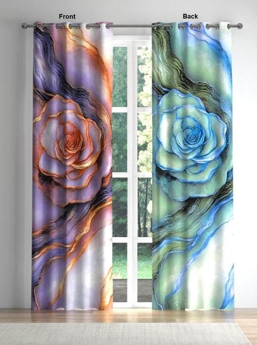 Twin Roses ๐ Reversible Blackout Panel