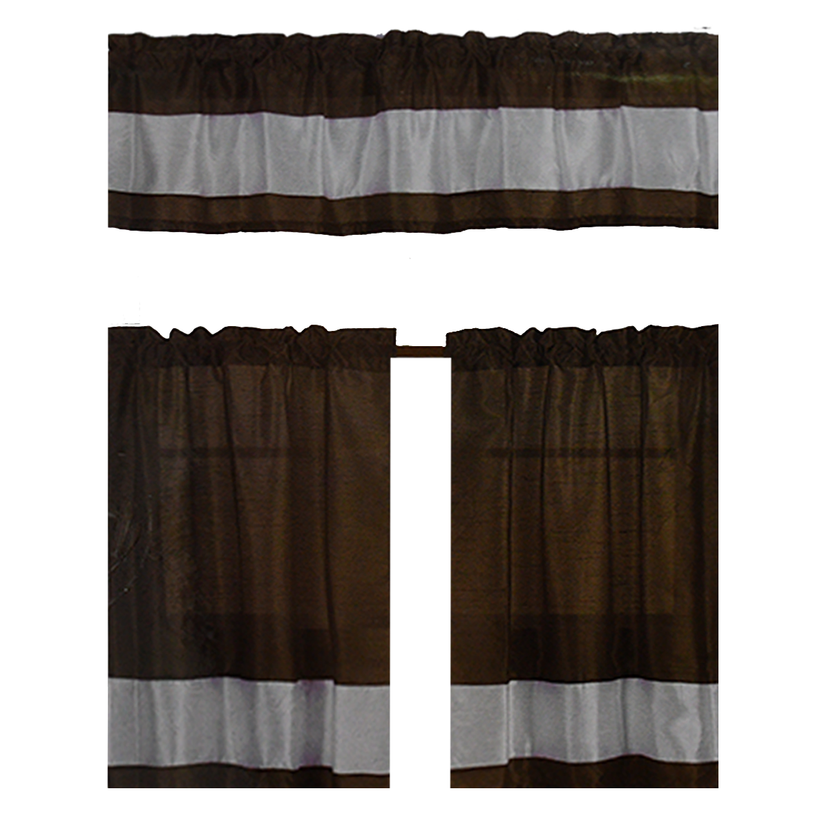 Stella Faux Silk Kitchen Curtain