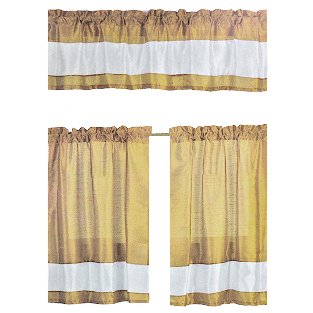 Stella Faux Silk Kitchen Curtain