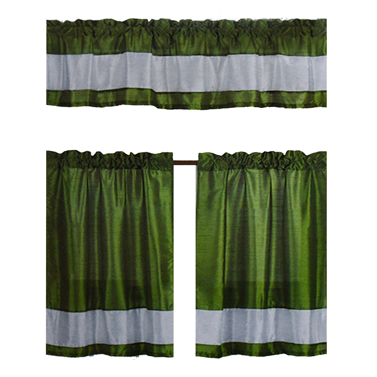 Stella Faux Silk Kitchen Curtain