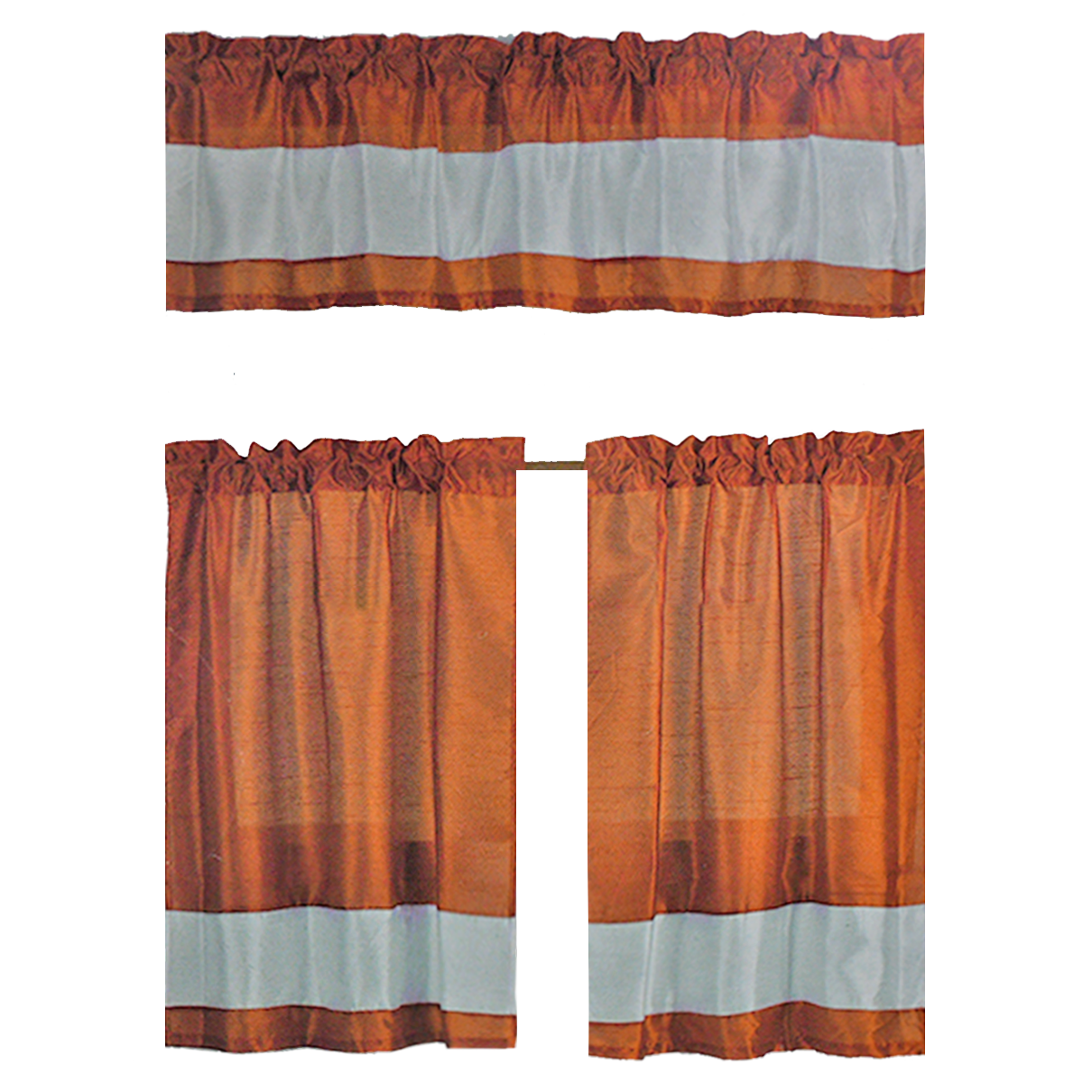 Stella Faux Silk Kitchen Curtain