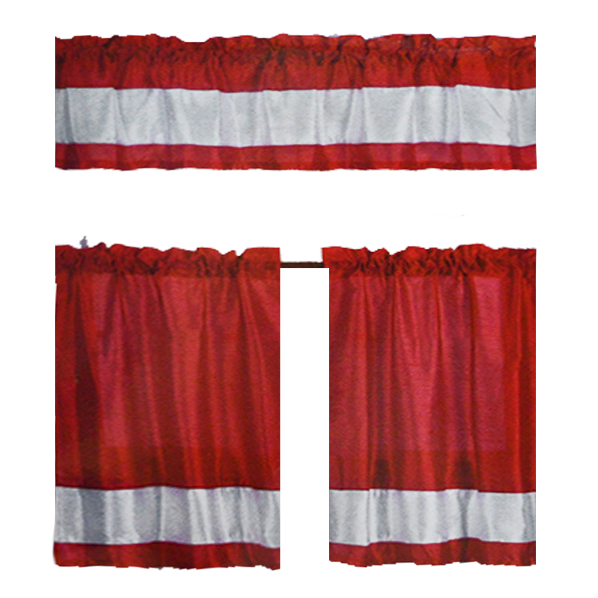 Stella Faux Silk Kitchen Curtain