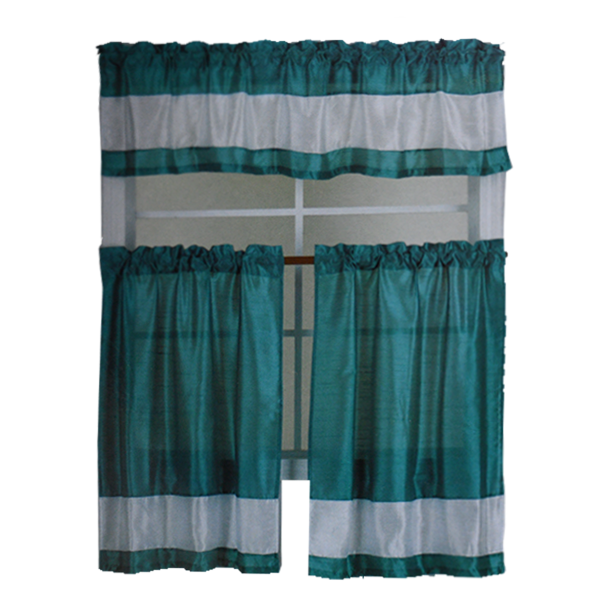 Stella Faux Silk Kitchen Curtain