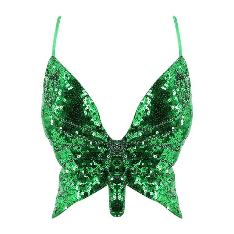 Ready-made Butterfly Sequin Top
