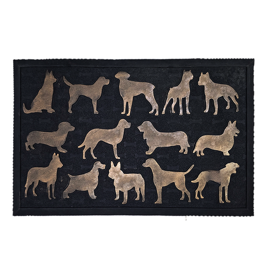 Outdoor Welcome Mat | Metallic Finish | Rubber