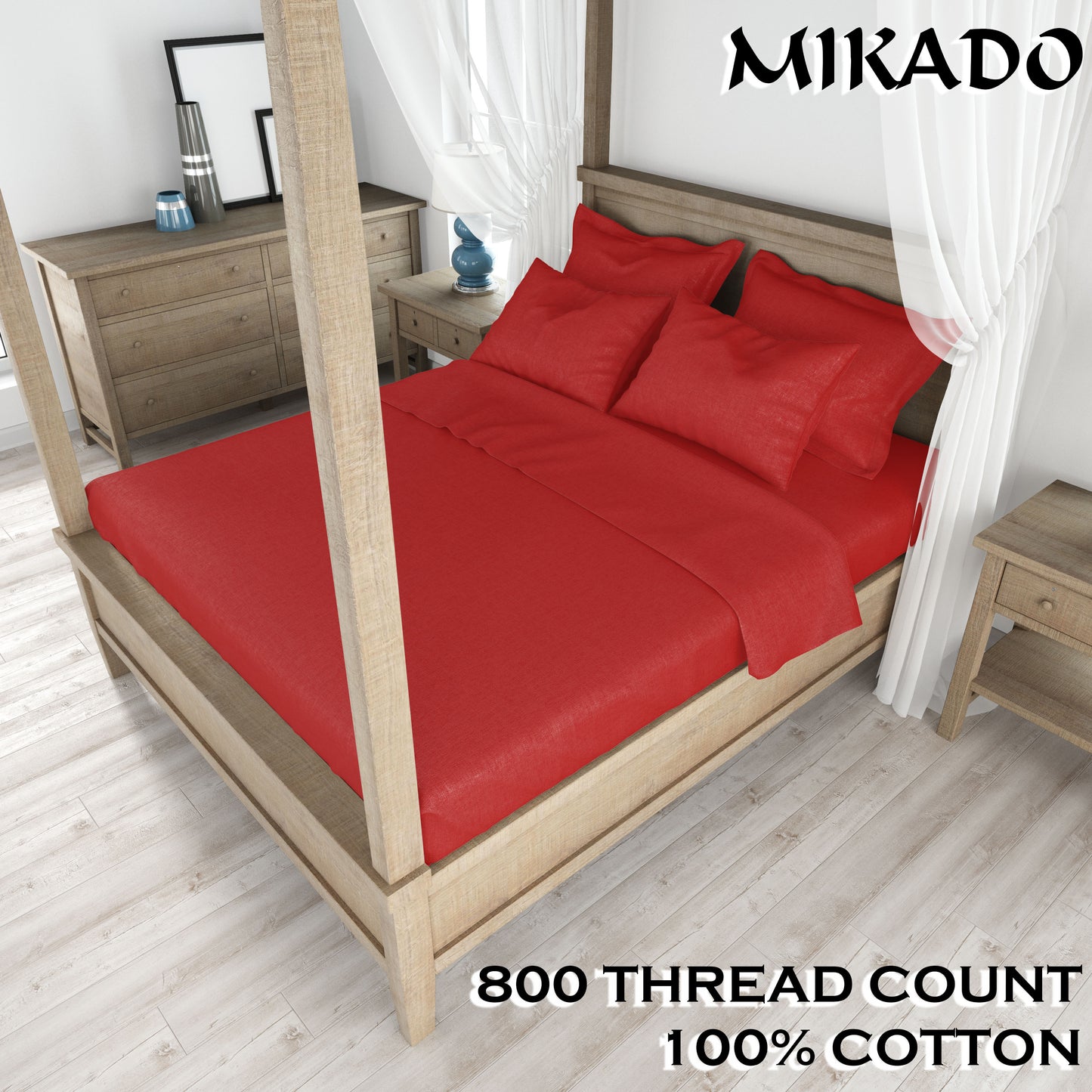 800 Thread Count 100% Cotton Bed Sheet Set