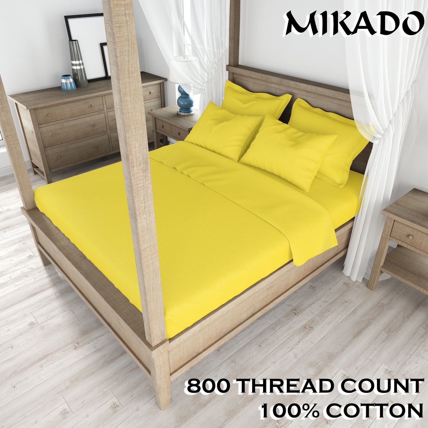 800 Thread Count 100% Cotton Bed Sheet Set