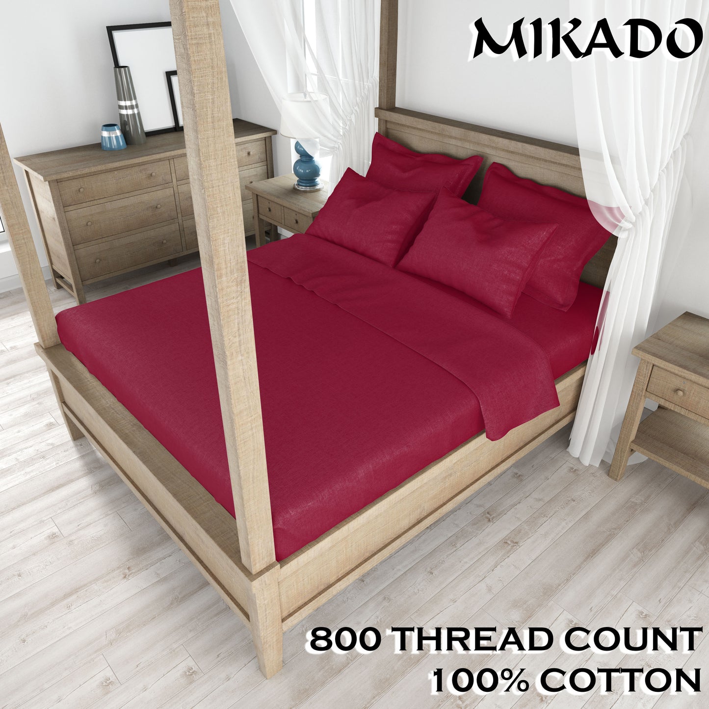 800 Thread Count 100% Cotton Bed Sheet Set