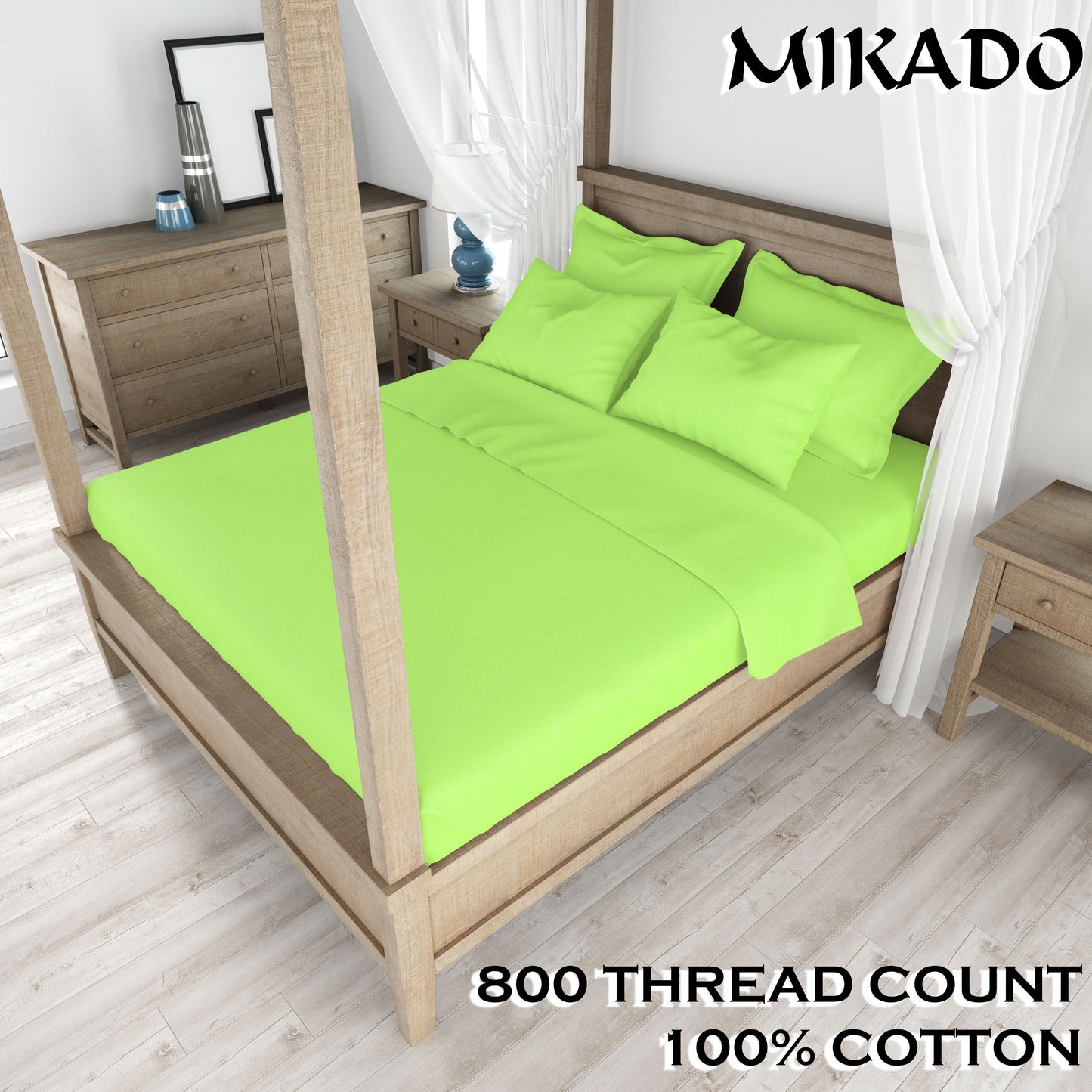 800 Thread Count 100% Cotton Bed Sheet Set