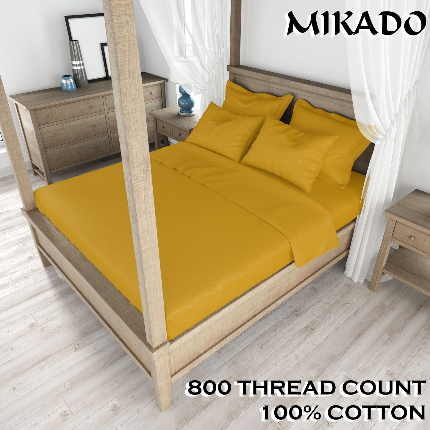 800 Thread Count 100% Cotton Bed Sheet Set