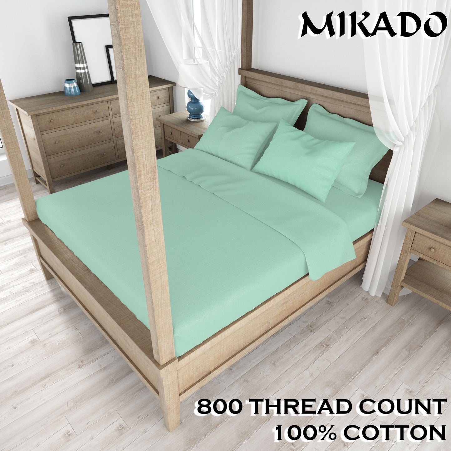 800 Thread Count 100% Cotton Bed Sheet Set