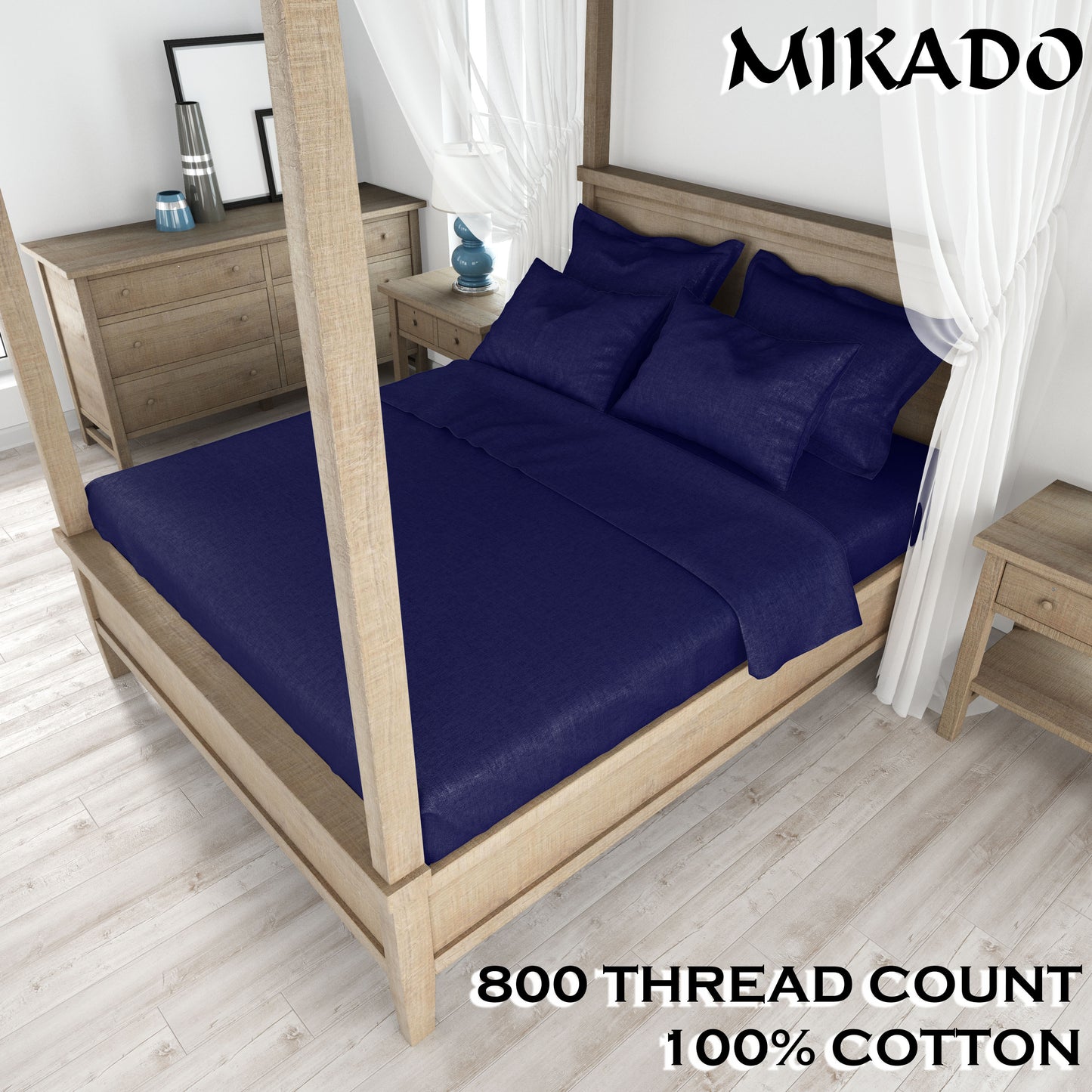 800 Thread Count 100% Cotton Bed Sheet Set