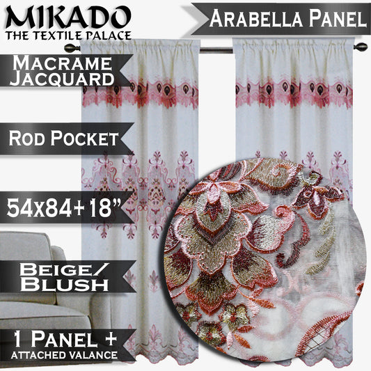 Arabella Jacquard Macrame Panel