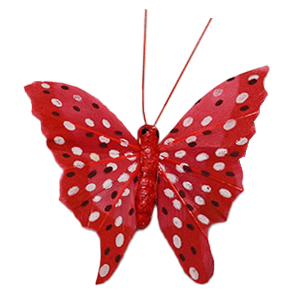 small butterfly pin red