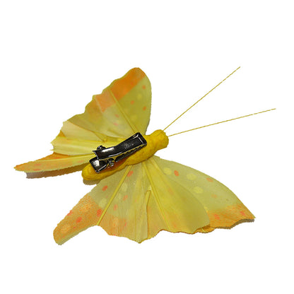 small butterfly pin yellow