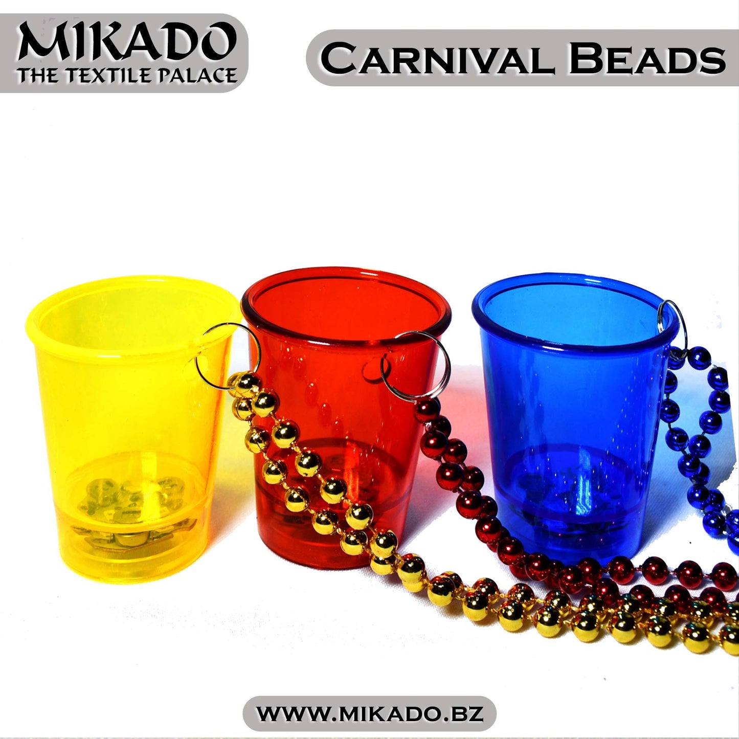 Carnival Beads w/ Shot Glass