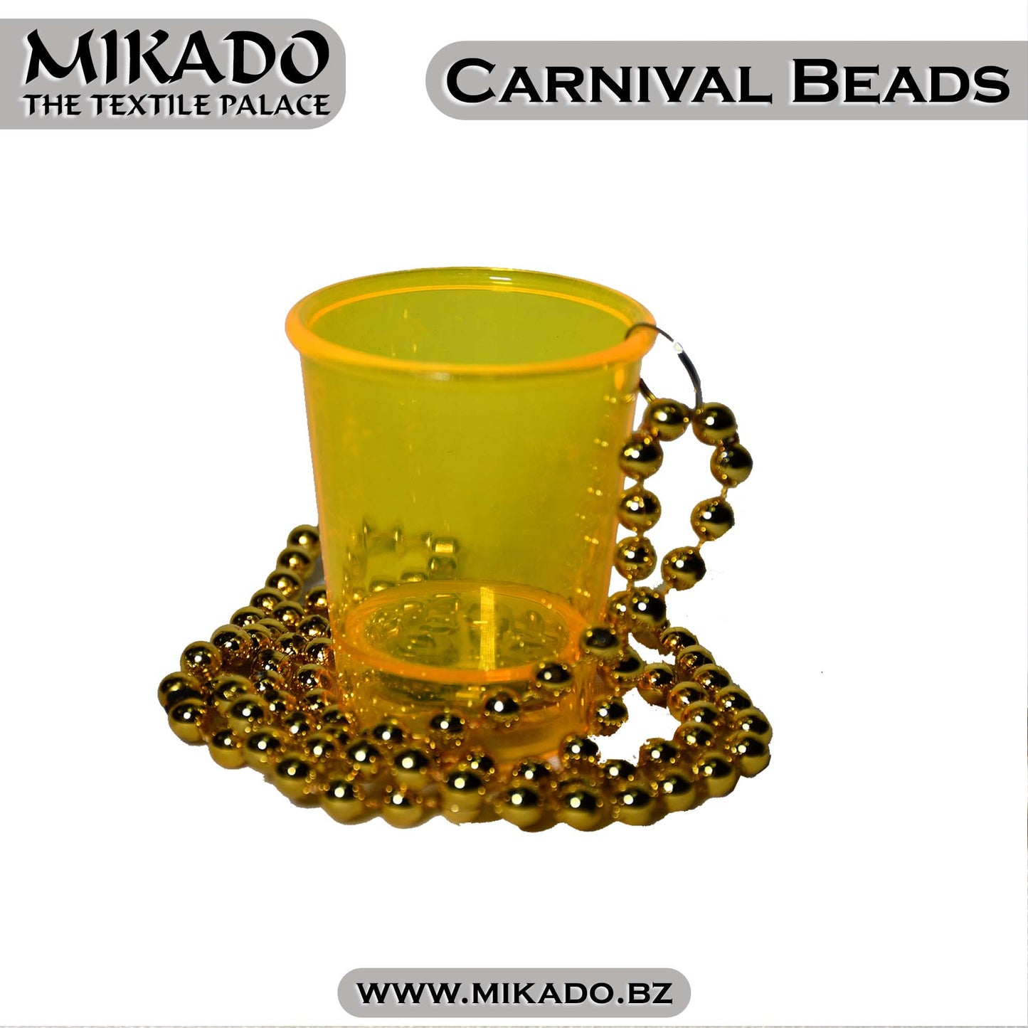 Carnival Beads w/ Shot Glass